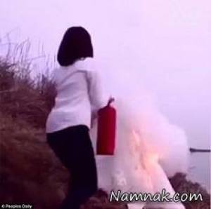 لباس عروس ، آتش زدن لباس عروس