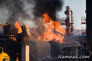 پالایشگاه تهران ، آتش سوزی امروز پالایشگاه تهران