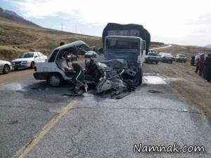 تصادف ، تصادف پراید و کامیون
