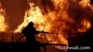 آتش سوزی ، جاده خاوران