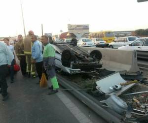 تصادف اتوبان تهران کرج