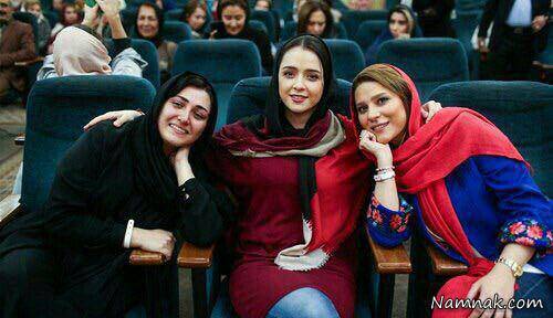 باران کوثری در کنار ترانه علیدوستی ترانه علیدوستی و سحر دولتشاهی و باران کوثری