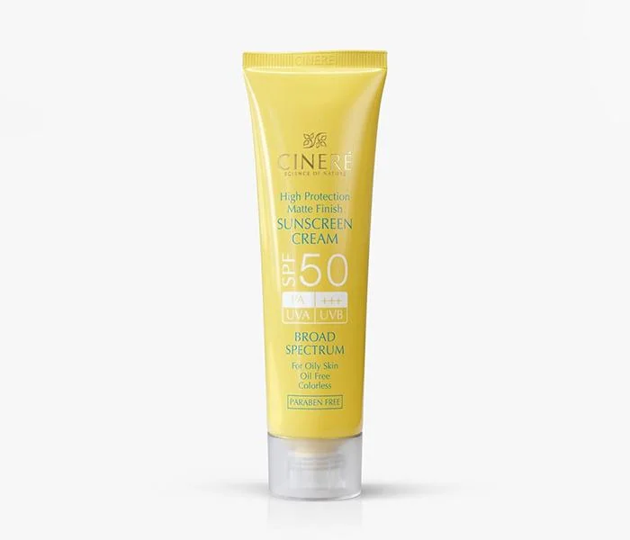 ضدآفتاب SPF 50 بیرنگ سینره، حاوی عصارههای طبیعی برای جلوگیری از التهاب پوستی