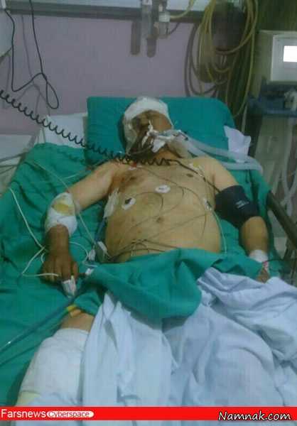 سید محمد حسینی در بیمارستان ، سید محمد حسینی ، خبرنگار ایرانی در سوریه