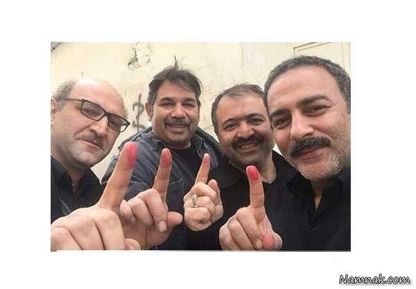 علی صالحی و هدایت هاشمی ، انتخابات 94 ، رای دادن بازیگران در انتخابات 94