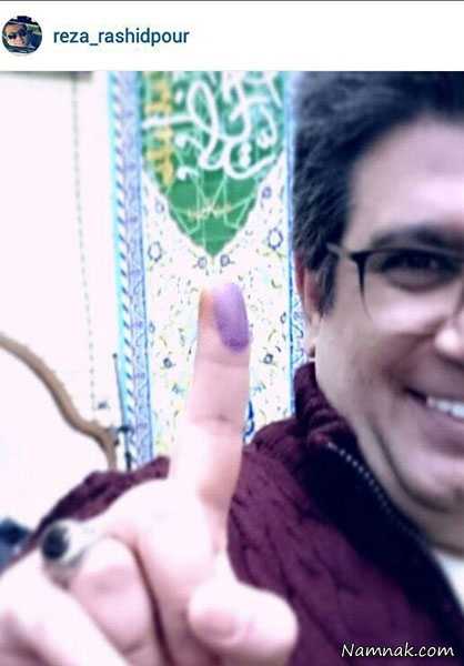 رضا رشیدپور ، انتخابات 94 ، رای دادن بازیگران در انتخابات 94