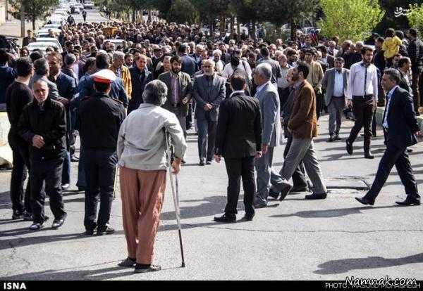 بانو خاتون پیوندی مادر همسر روحانی ، نماز میت ، سمنان