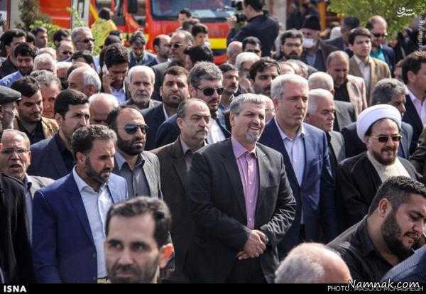نماز میت مادر همسر روحانی ، سمنان ، ساره خاتون