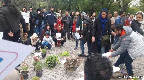 دستگیری هدیه تهرانی در پارک لاله