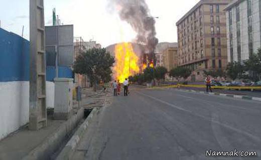 انفجار گاز در شهران ، انفجار شدید در تهران ، انفجار گاز در تهران