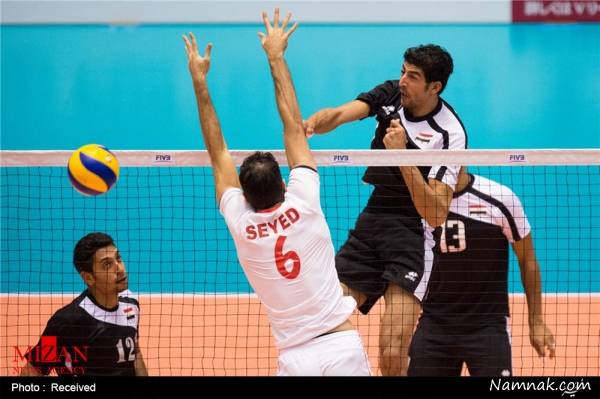بازی والیبال ایران و مصر