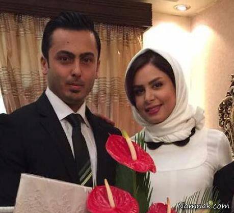 نجمه جودکی در کنار همسرش