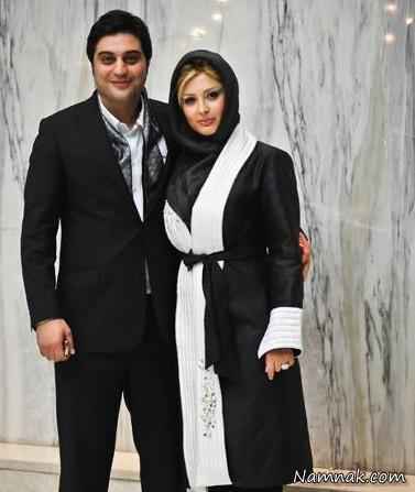 نیوشا ضیغمی در کنار همسرش آرش پولاد خان