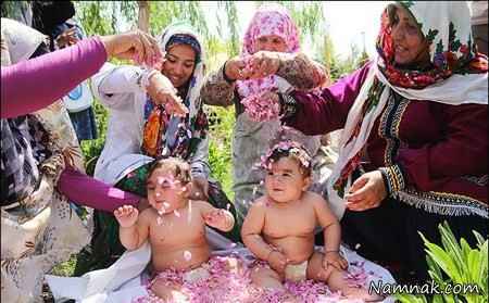 جشنواره سنتی گل غلتان کودکان در دامغان   عکس