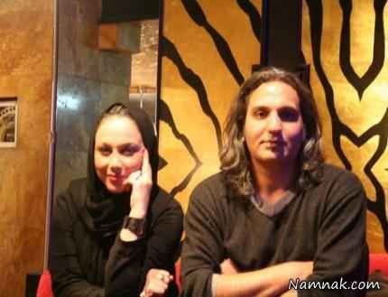 بهنوش بختیاری در کنار همسرش ، بازیگر زن ایرانی ، افسانه بایگان