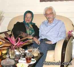 افروز رئوفی عکس جمشد مشایخی در کنار همسرش