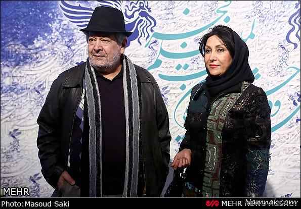 رضا فیاضی و همسرش در جشنواره فیلم فجر