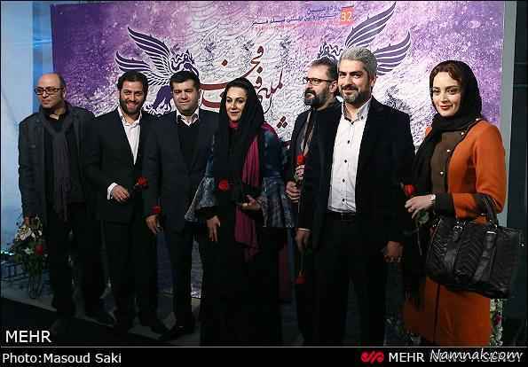 ستاره اسکندری، علی دهکردی، مهدی پاکدل و همسرش بهنوش طباطبایی در جشنواره فیلم فجر