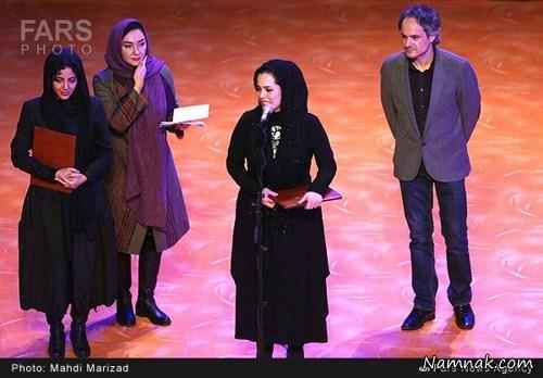 ملیکا شریفی نیا در اختتامیه جشنواره فیلم فجر