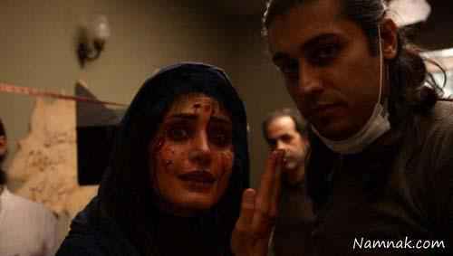 الناز شاکردوست با گریمی متفاوت ، فیلم اینجا تاریک نیست ، بازیگر زن ایرانی