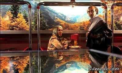 لیلا بلوکات و محسن تنابنده در فیلم سینمایی آینه شمعدون