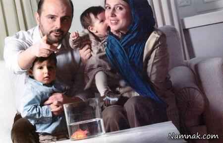 لیلا حاتمی و همسر و فرزندانش