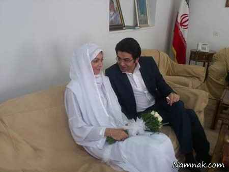 فرزاد حسنی در کنار همسرش آزاده نامداری