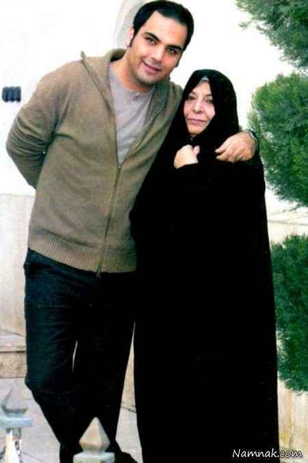احسان علیخانی در کنار مادرش 