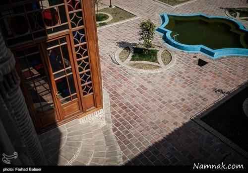 حیاط عمارت فاضلی ساری