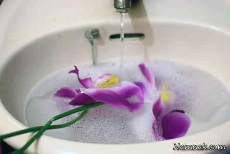 شستن گل مصنوعی