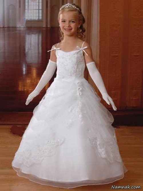 مدل های لباس عروس جدید ، مدل لباس عروس کودکانه ، تصاویر لباس عروس