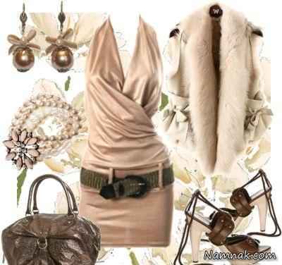 ست کامل لباس مجلسی زمستانی خترانه