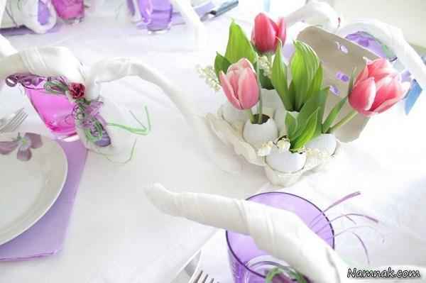 تزیینات کم هزینه و ساده گلدان