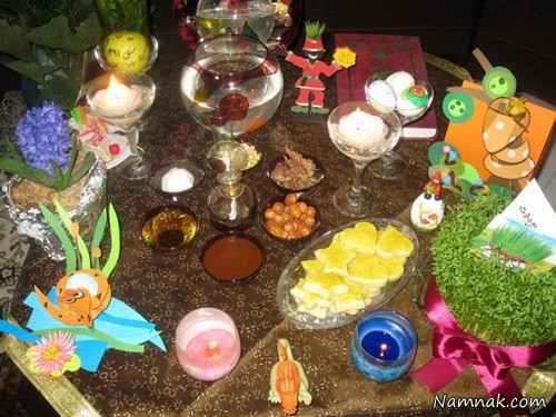 سفره هفت سین تزئین-سفره-هفت-سین---7