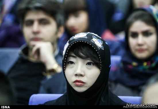 دختر محجبه چینی در تهران
