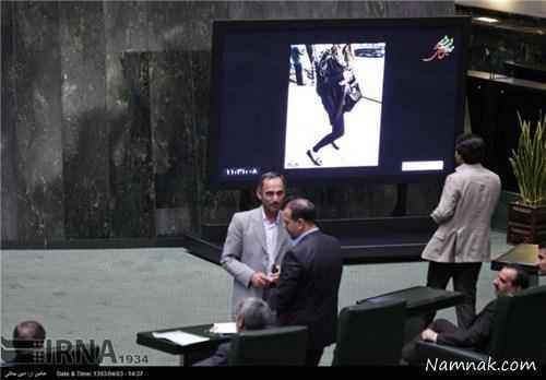 پخش تصاویر دختران ساپورت پوش در مجلس