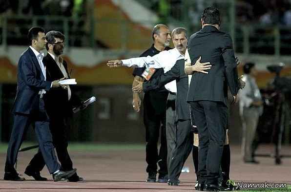 درگیری لفظی سرمربی پرسپولیس و صبای قم