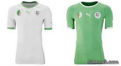 پیراهن های تیم ملی الجزایر در جام جهانی 2014