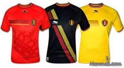 پیراهن های تیم ملی بلژیک در جام جهانی 2014
