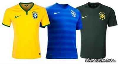 پیراهن های تیم ملی فوتبال برزیل در جام جهانی 2014