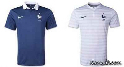 پیراهن های تیم ملی فوتبال فرانسه در جام جهانی 2014