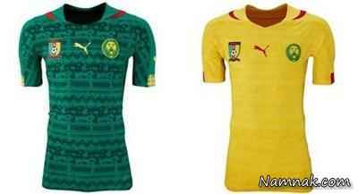 پیراهن های تیم ملی فوتبال کامرون در جام جهانی 2014