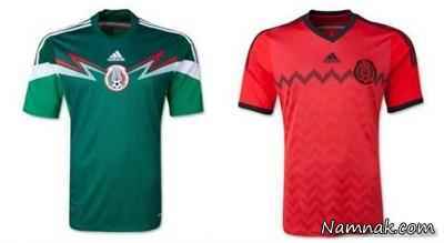 پیراهن های تیم ملی فوتبال مکزیک در جام جهانی 2014