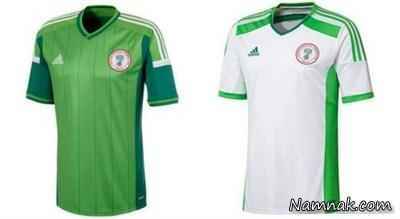 پیراهن های تیم ملی فوتبال نیجریه در جام جهانی 2014