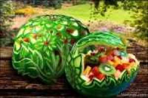 هندوانه ، تزئین هندوانه