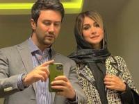 شاهرخ استخری و همسرش