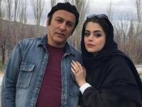 حمیدرضا آذرنگ و همسرش