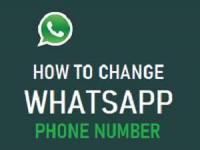 تغییر شماره واتساپ
