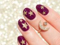 طراحی ناخن ستاره