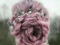 مدل مو شکل گل